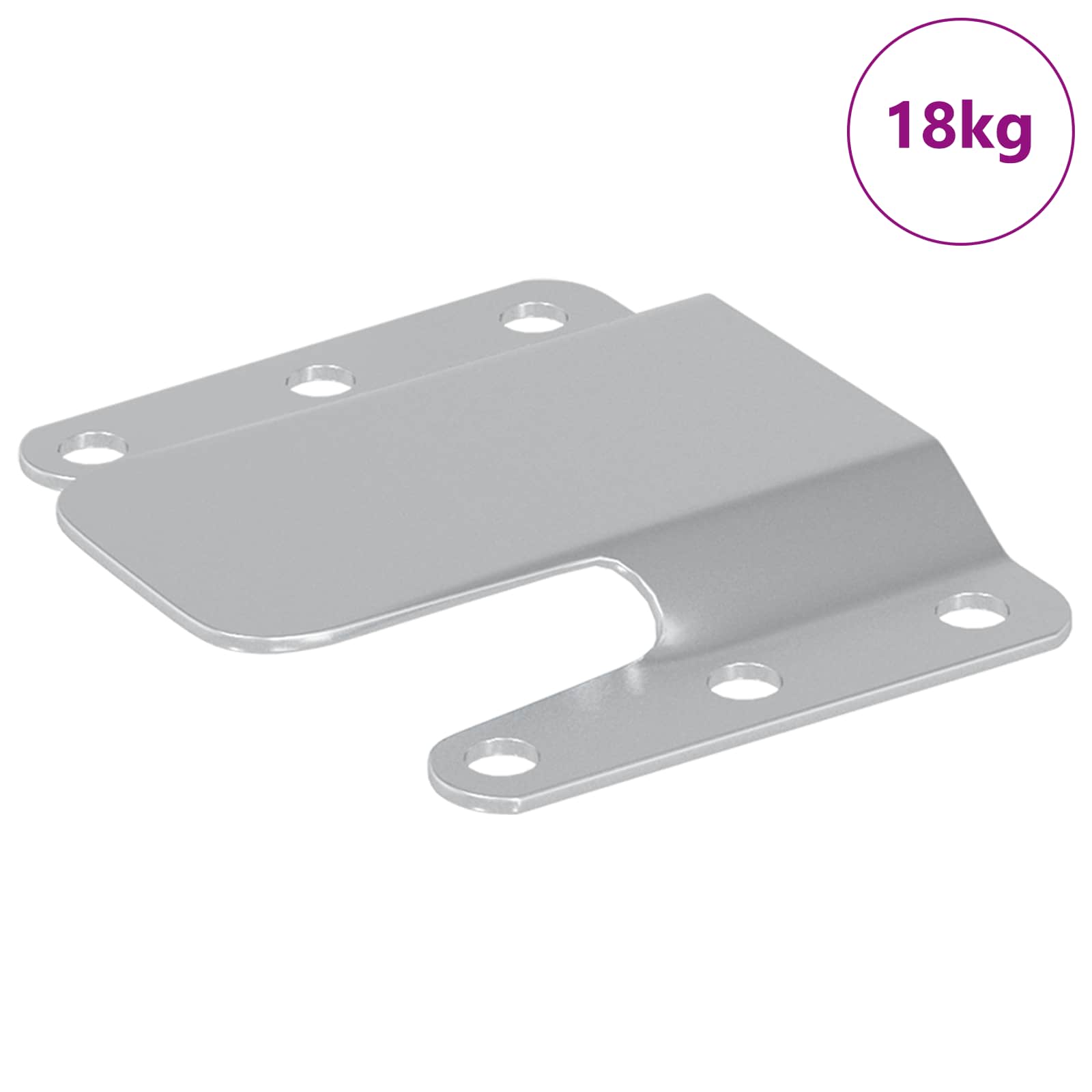Lame Kinnituskonsool 419 Hõbedane 75 x 66 x 1,4 mm Teras