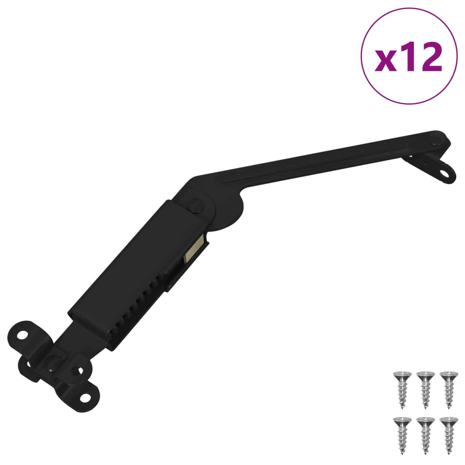 Kaantoehing 12 tk Must 192 x 32 x 50 mm Teras