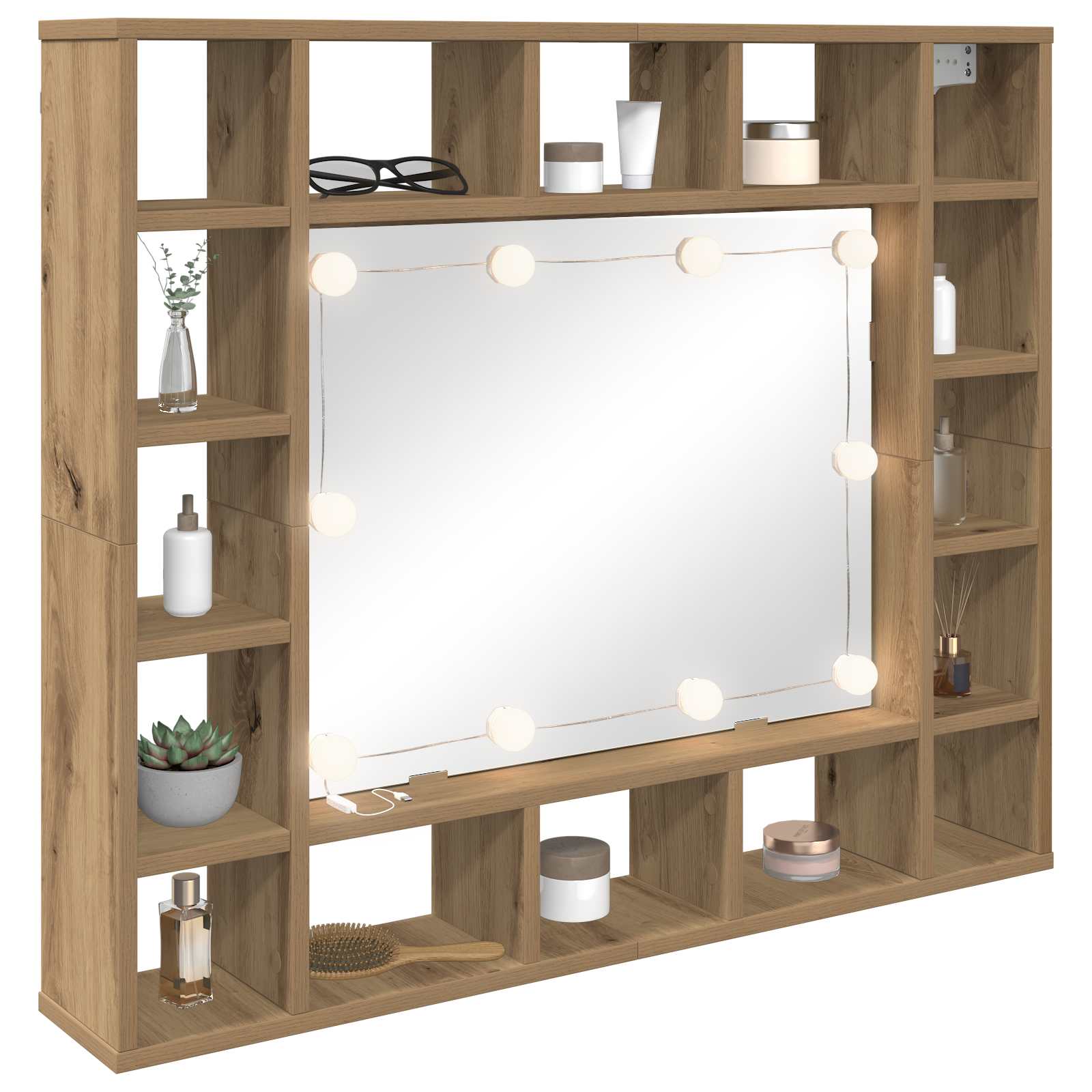 Peegelvalgustid 2 tk Valge 4,5 x 4,5 x 4,7 cm Plastmass