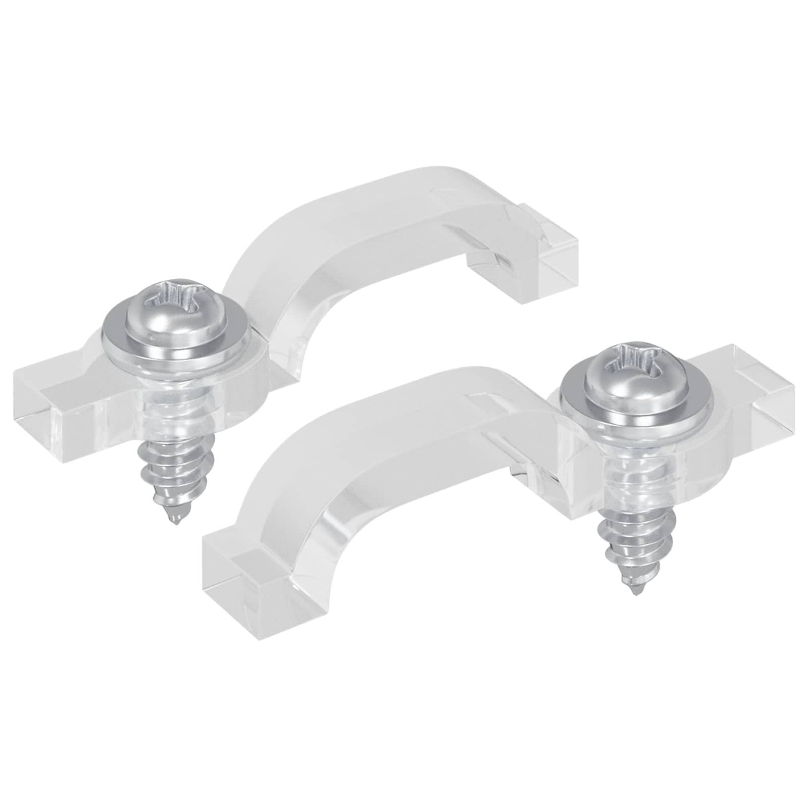 LED riba klambrid 23,8 mm 2 tk Läbipaistev Plast ja raud