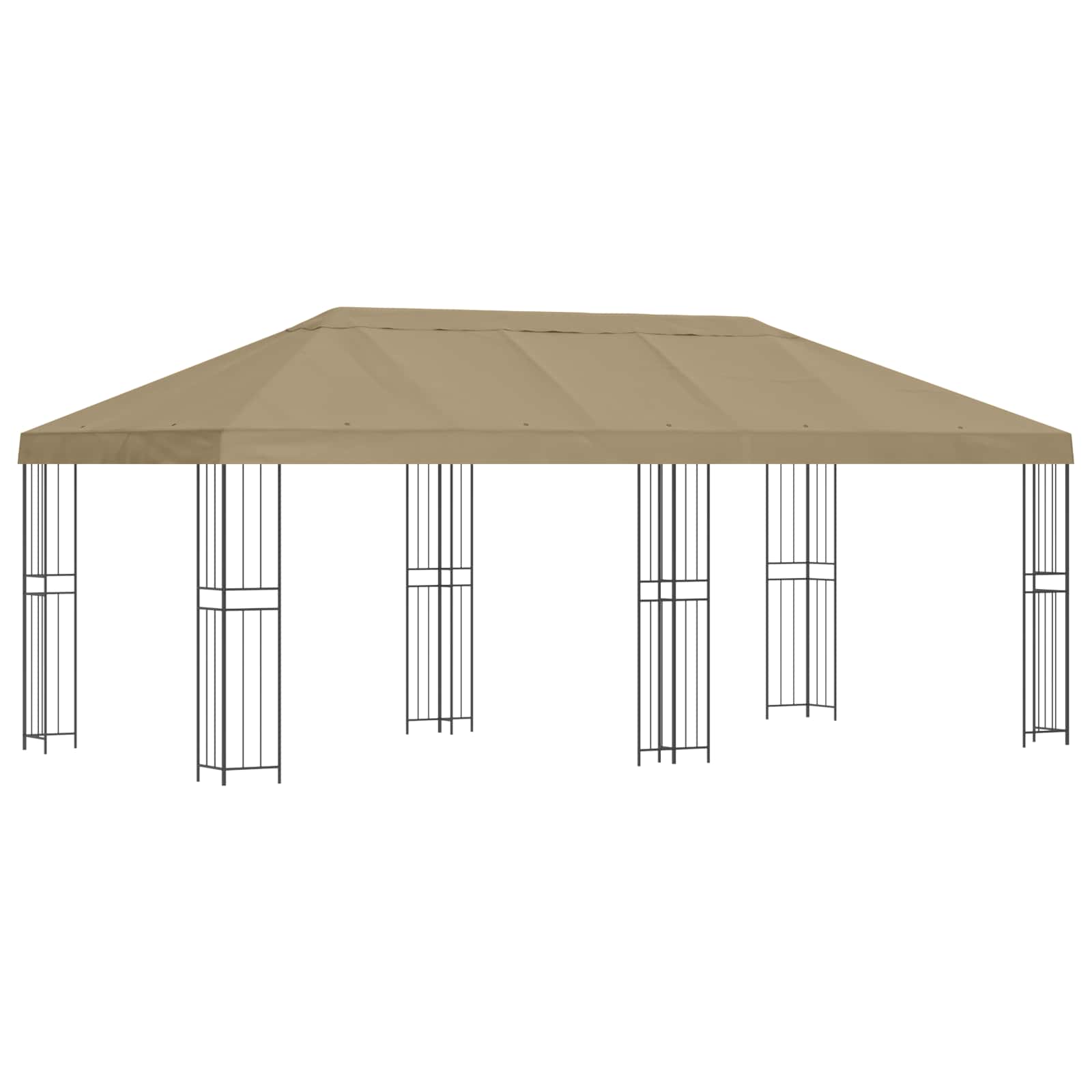 Aia gazebos 6 x 3 m Beež Polüester ja teras 190 gsm