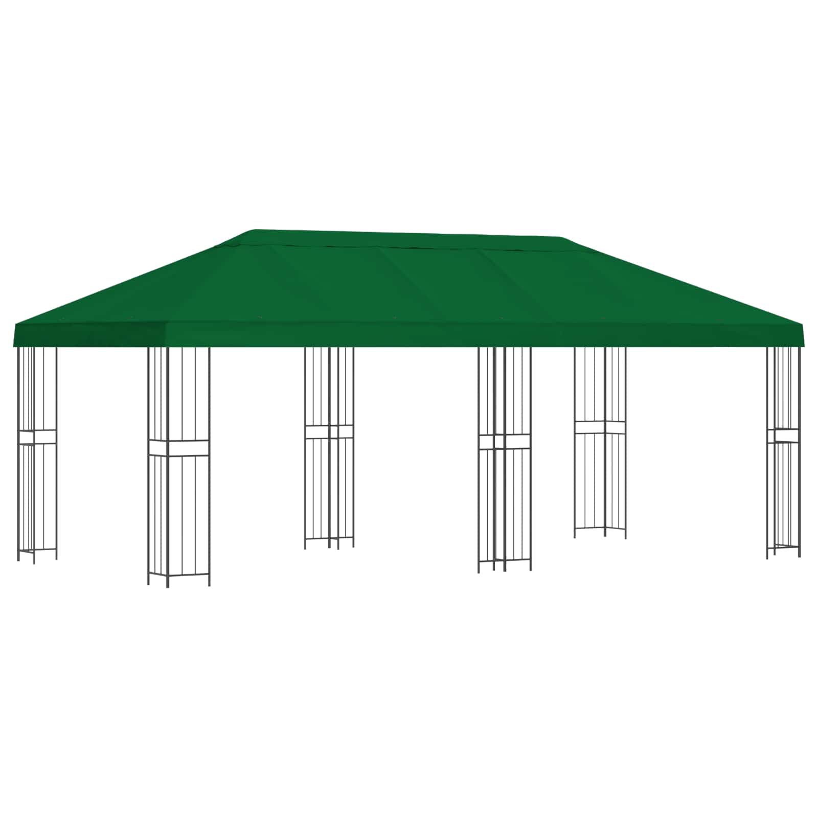 Aia gazebos 6 x 3 m Roheline Polüester ja teras 190 gsm