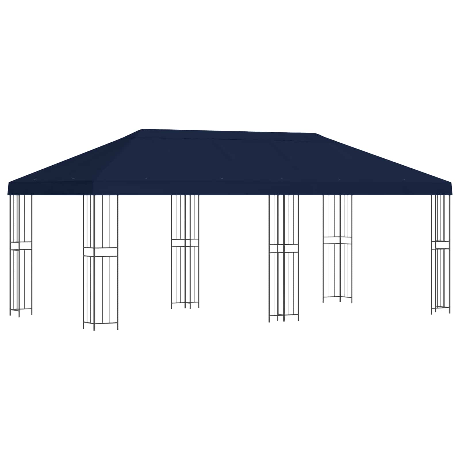 Aia gazebos 6 x 3 m Sinine Polüester ja teras 190 gsm