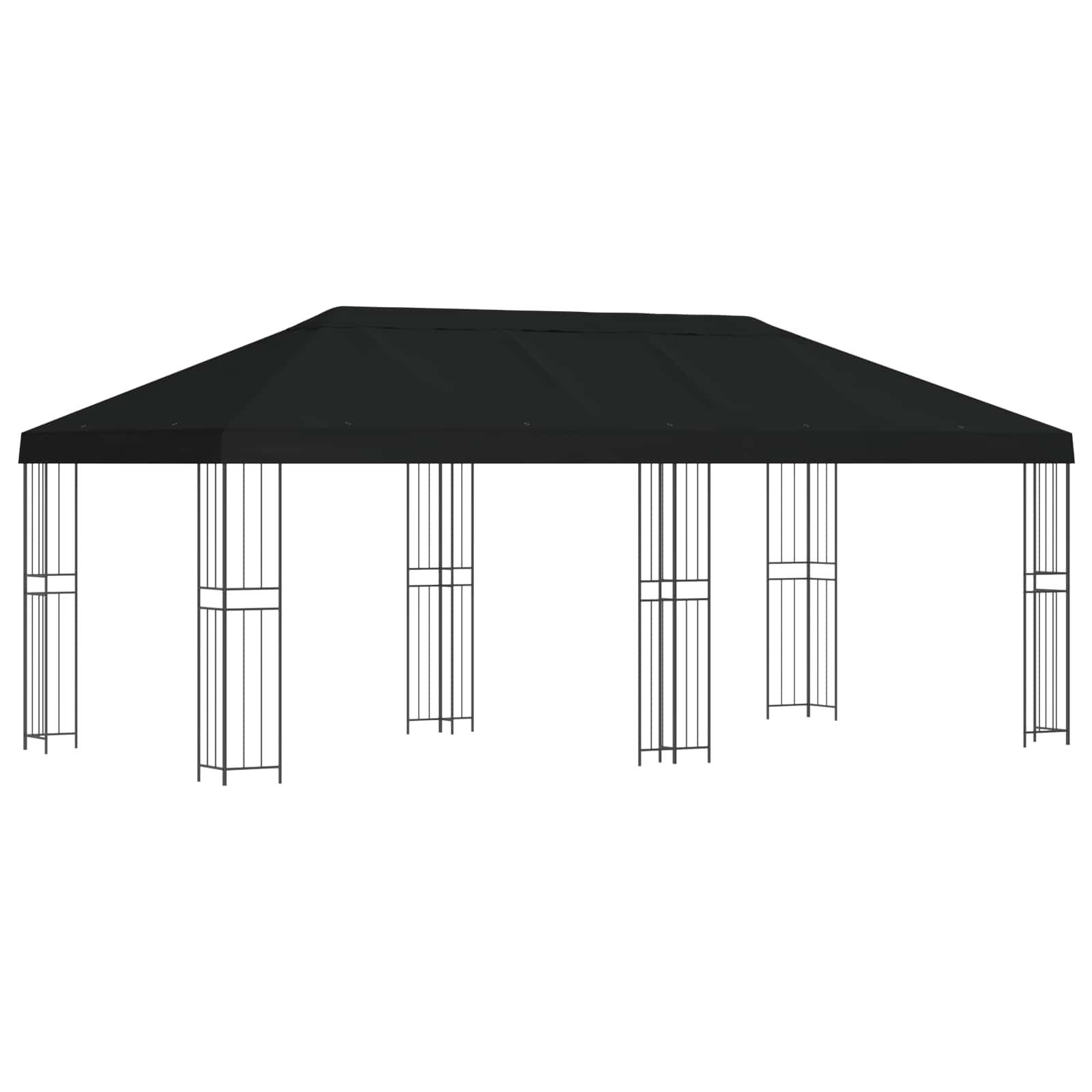 Aia gazebos 6 x 3 m Must Polüester ja teras 190 gsm
