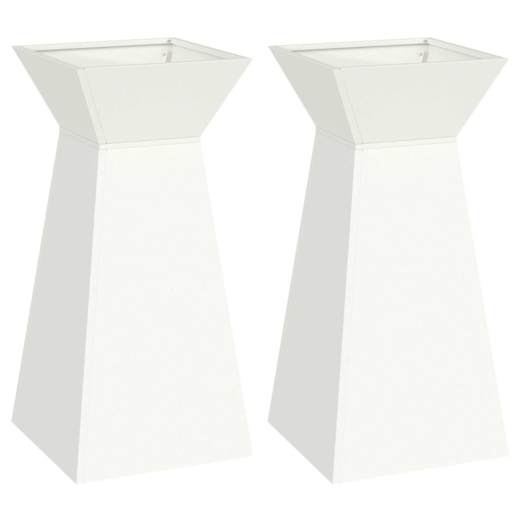 Sambaplaneerija 2 tk Valge 35 x 35 x 73 cm