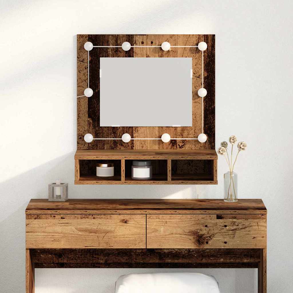 Peeglikapp Vana puit 60 x 31,5 x 62 cm Tehispuit