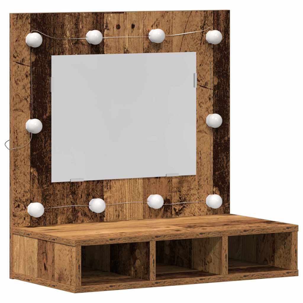 Peeglikapp Vana puit 60 x 31,5 x 62 cm Tehispuit