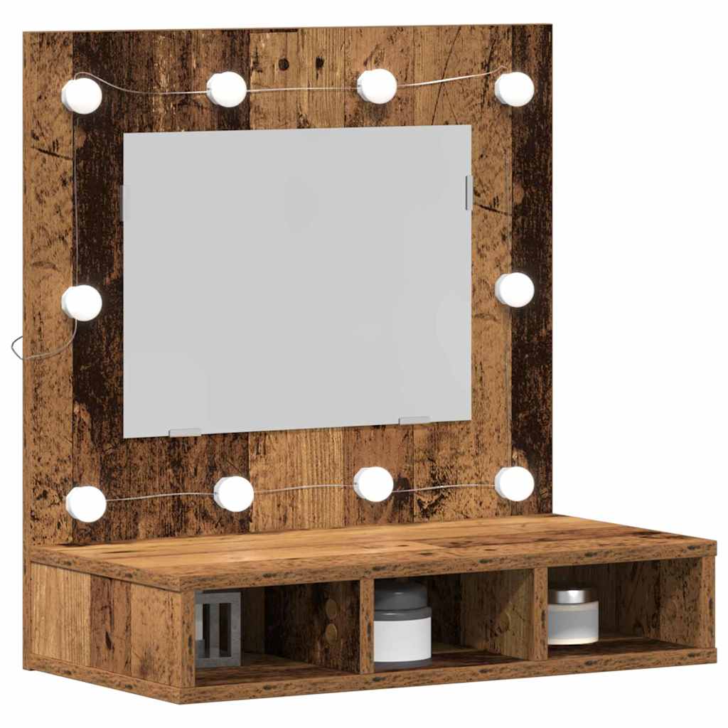 Peeglikapp Vana puit 60 x 31,5 x 62 cm Tehispuit