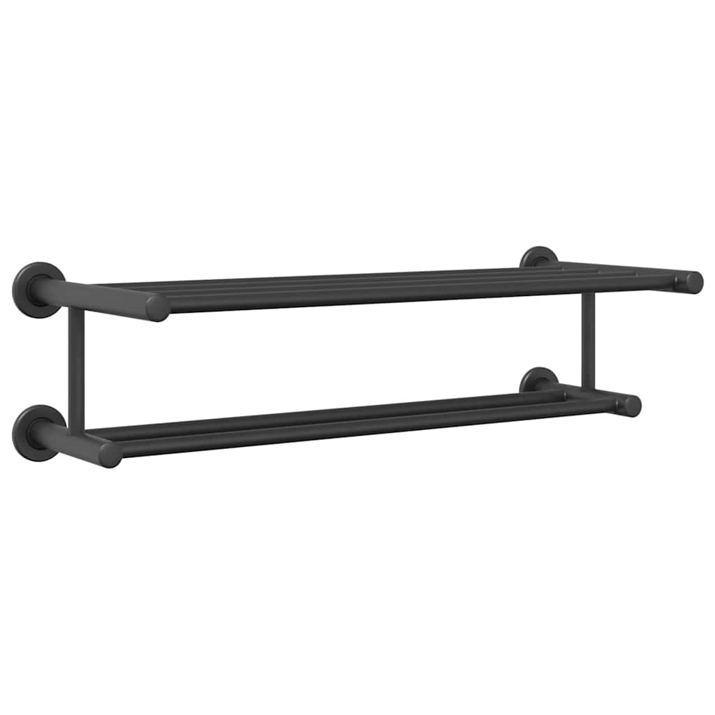 Rätikurek Must 61 x 23 x 17 cm Roostevaba teras
