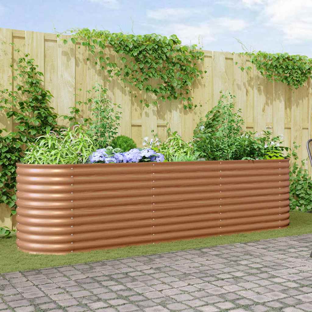 Kõrge peenar Pruun 320 x 80 x 81 cm Teras