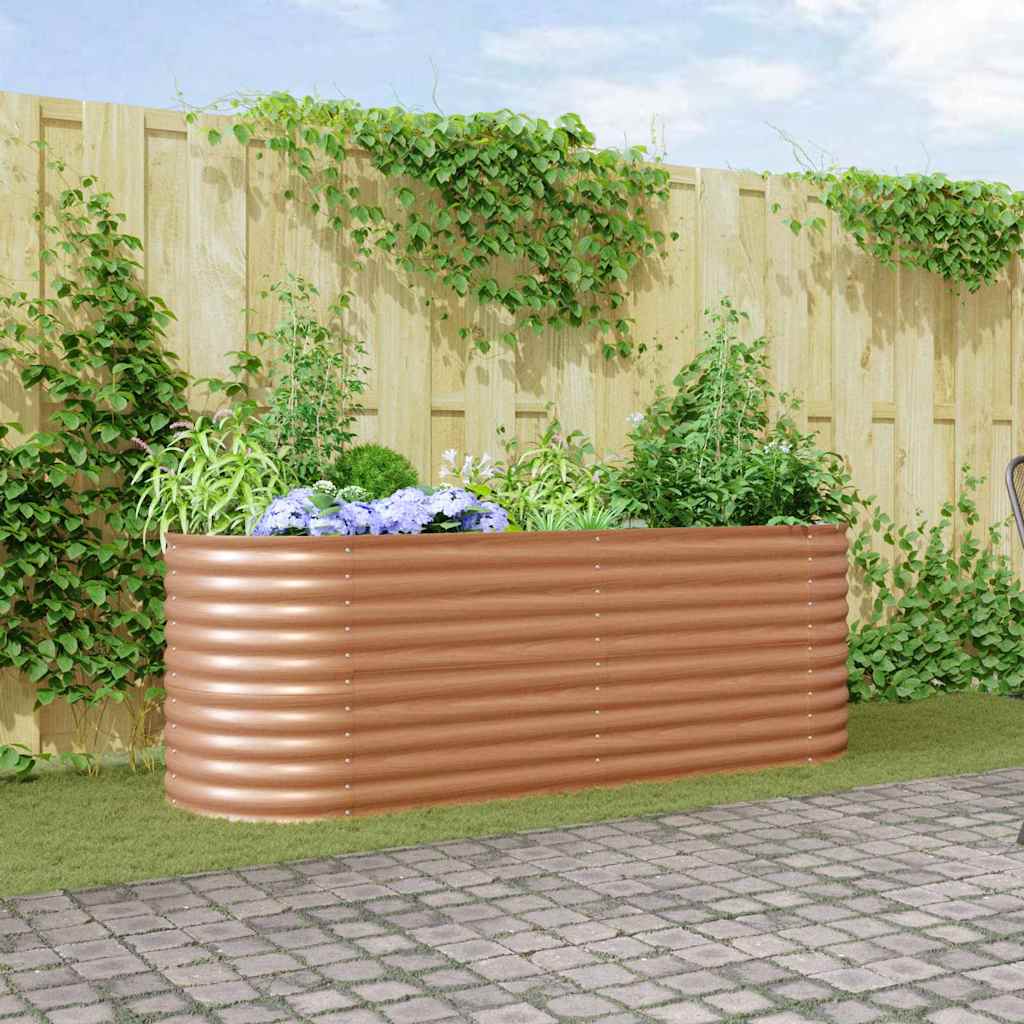Kõrge peenar Pruun 240 x 80 x 81 cm Teras