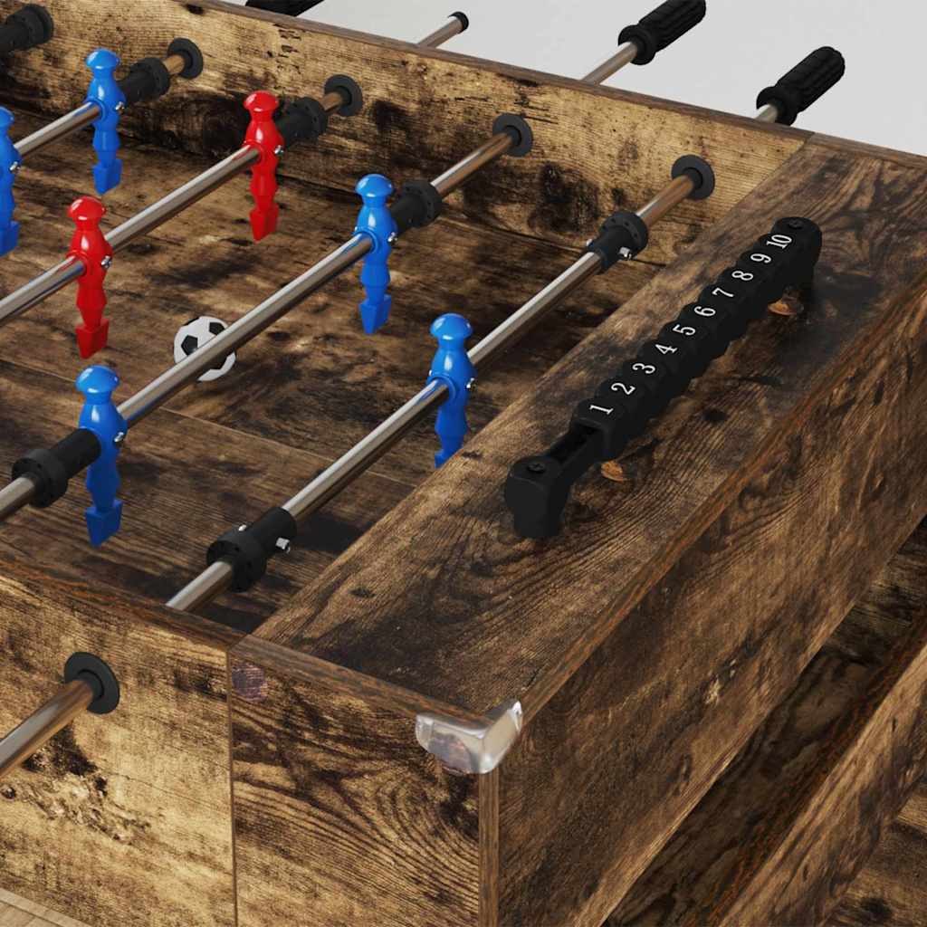 Foosball laud Suitsetatud Tamm 125 x 60,5 x 80 cm Tehispuit
