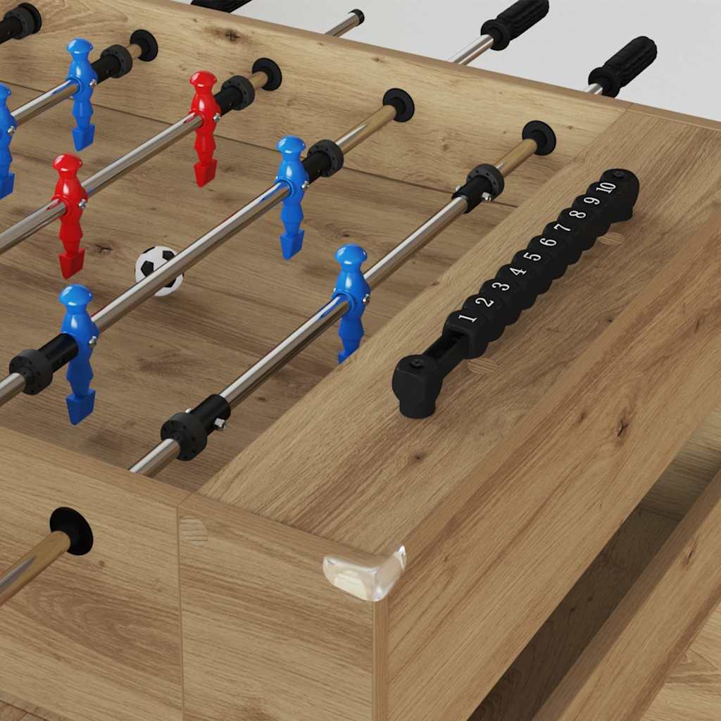 Foosball laud Käsitöö Tamm 125 x 60,5 x 80 cm Tehispuit