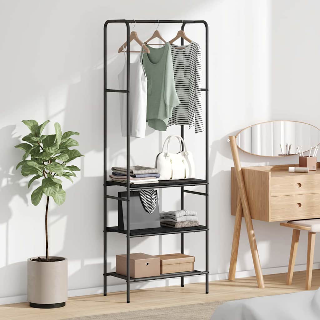 Riidepuu Must tamm 60 x 30 x 171 cm Tehispuit