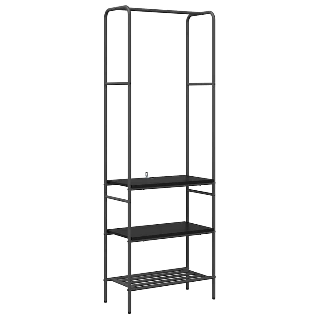 Riidepuu Must tamm 60 x 30 x 171 cm Tehispuit