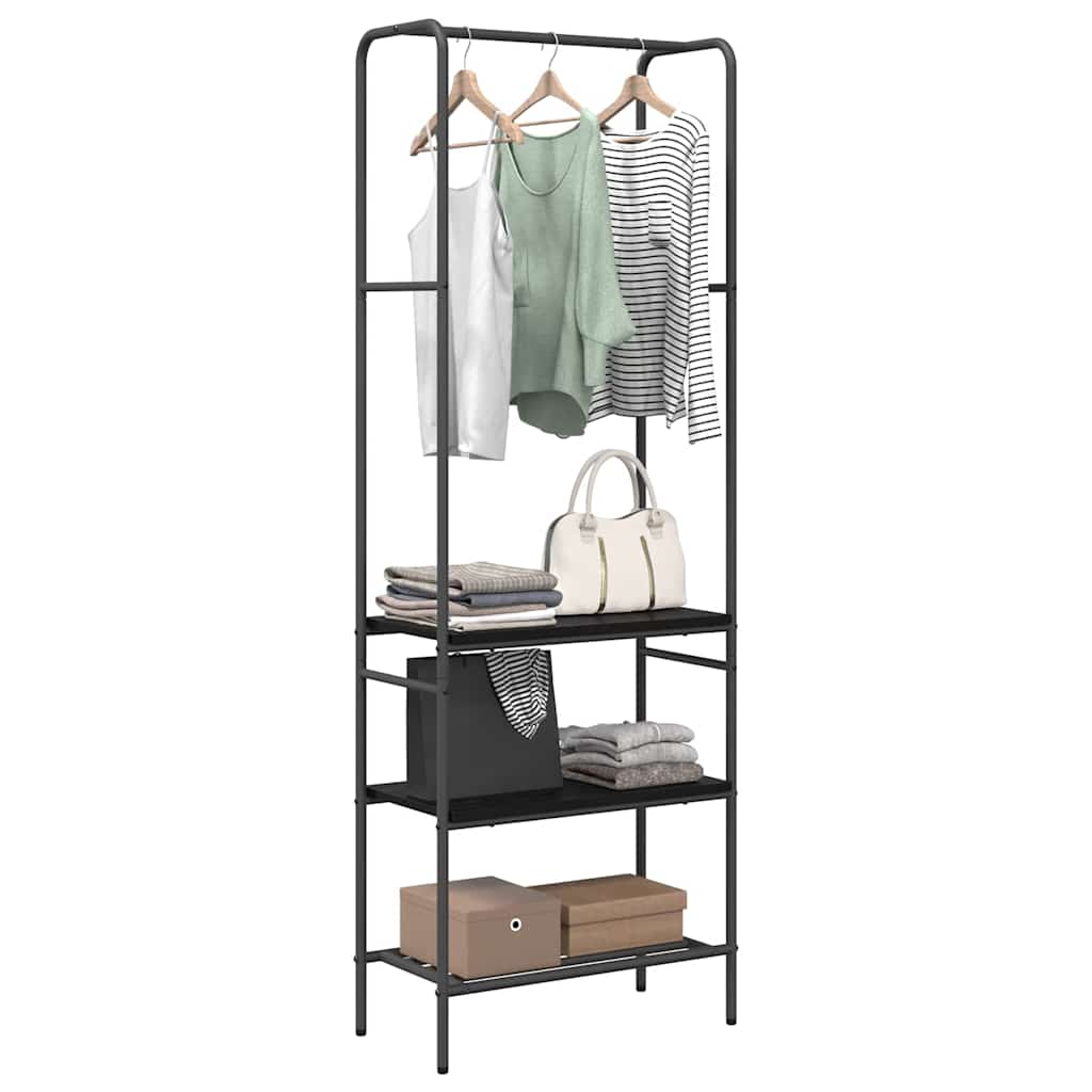 Riidepuu Must tamm 60 x 30 x 171 cm Tehispuit
