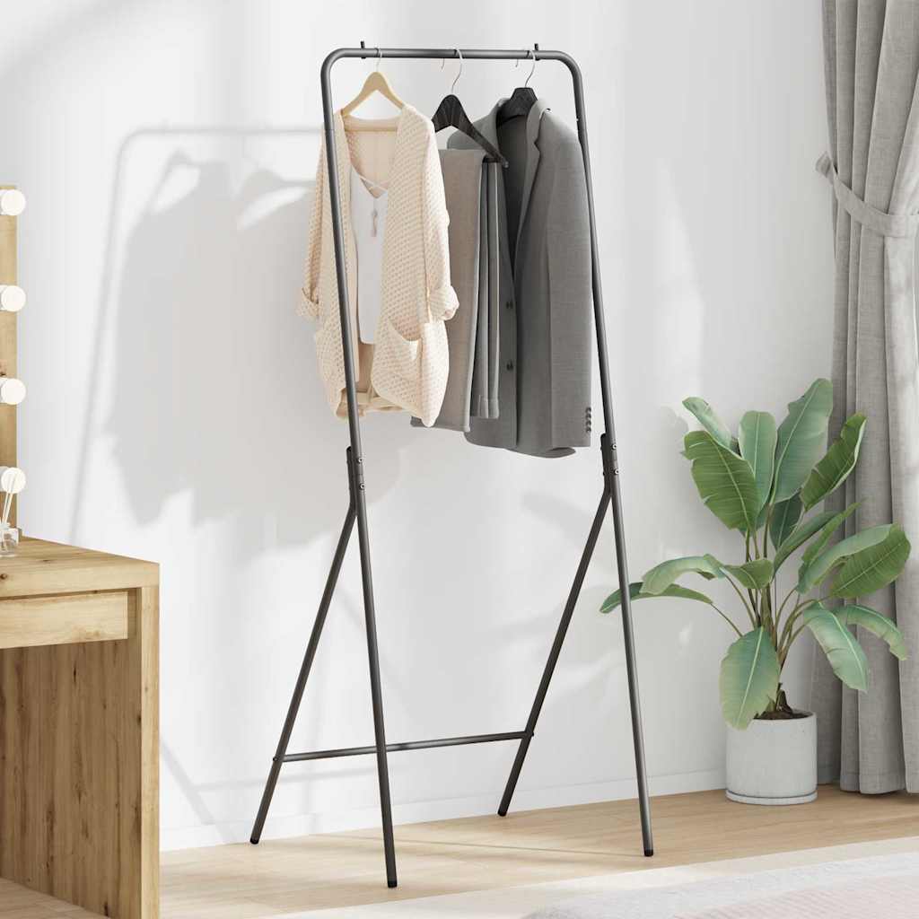 Riidepuu Must 60 x 53 x 155 cm Teras