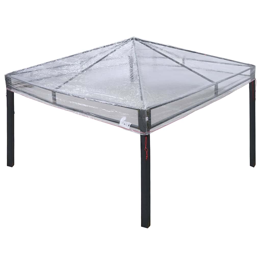 Gazebo katte vahetus 300 x 300 x 26 cm Läbipaistev PVC