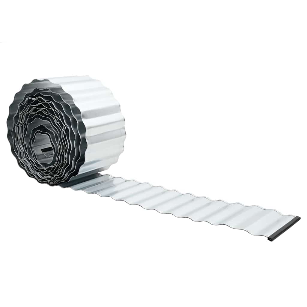 Murupiir 1000 x 25 x 0,03 cm Tsingitud teras Hõbedane