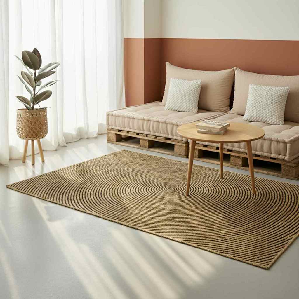 Alavaip Naturaalne ja must 120 x 120 cm dužuut