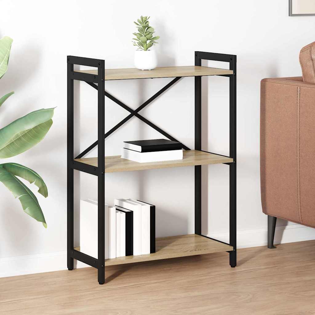Raamatukapp 60 x 30 x 85 cm Tehispuit Sonoma tamm