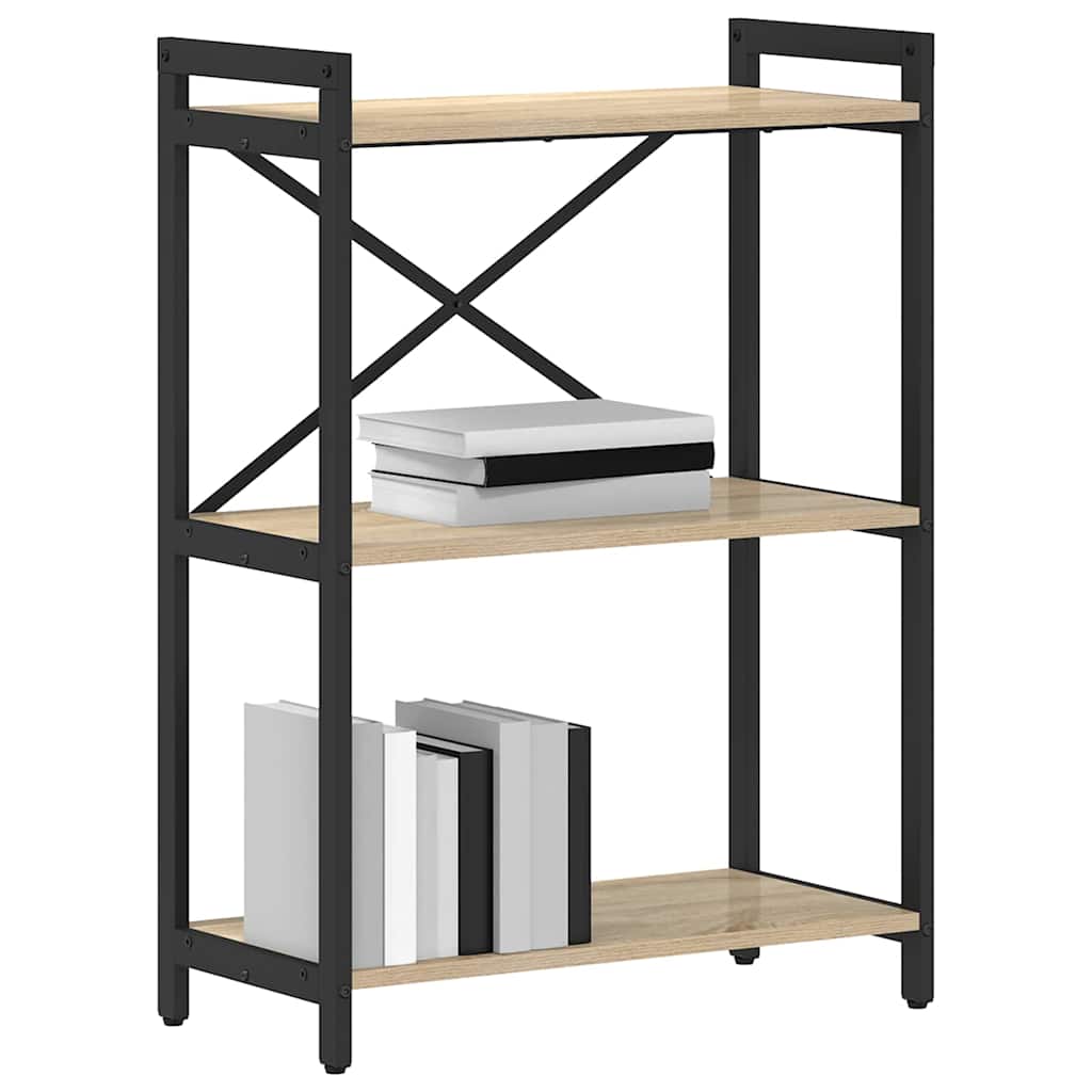 Raamatukapp 60 x 30 x 85 cm Tehispuit Sonoma tamm