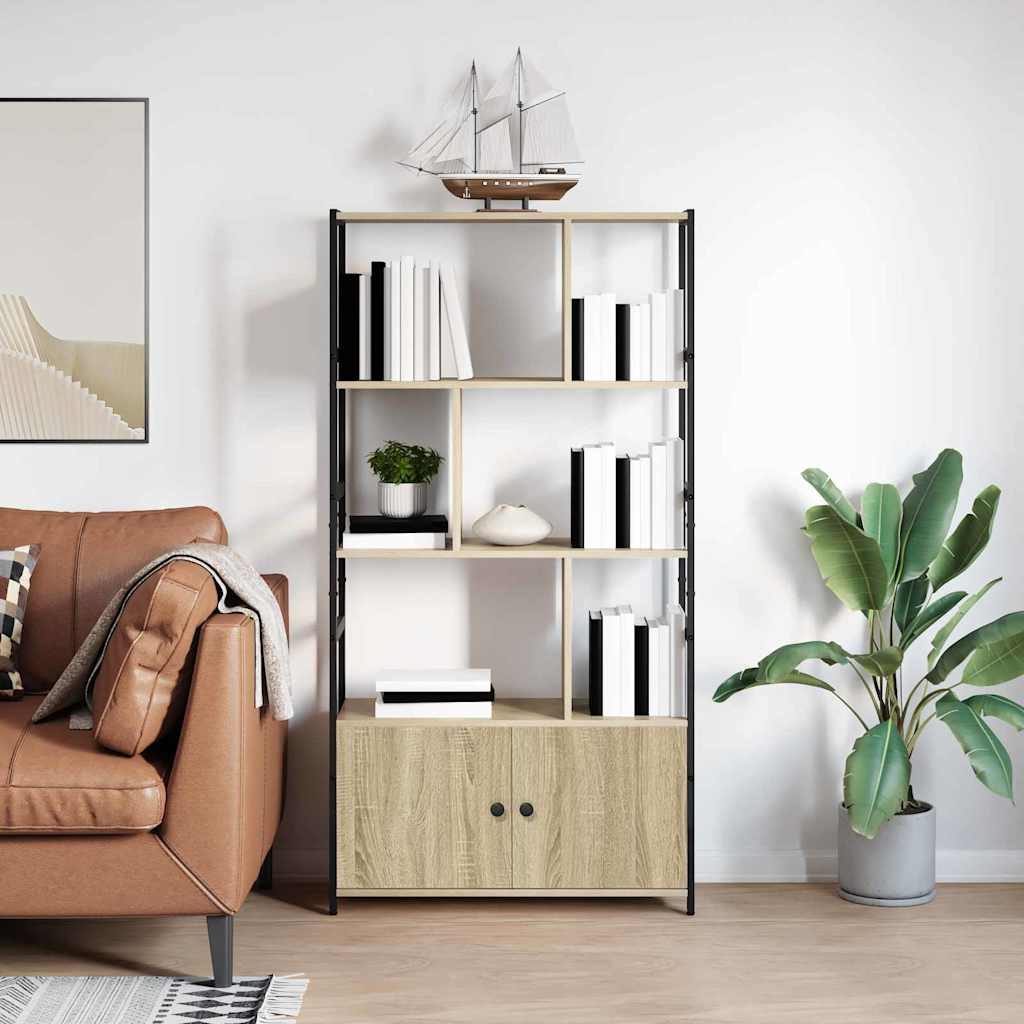 Raamatukapp 80 x 30 x 155,5 cm Tehispuit Sonoma tamm