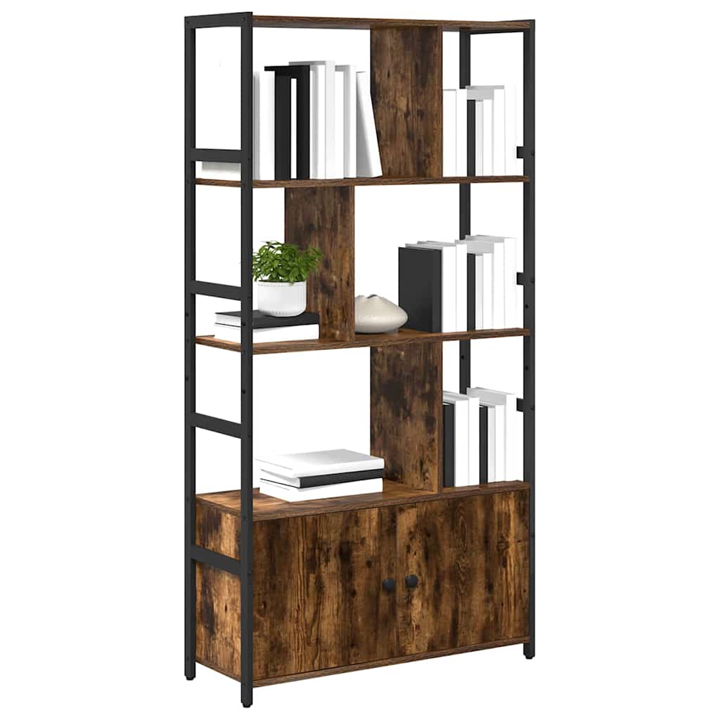 Raamatukapp 80 x 30 x 155,5 cm Tehispuit Suitsetatud tamm
