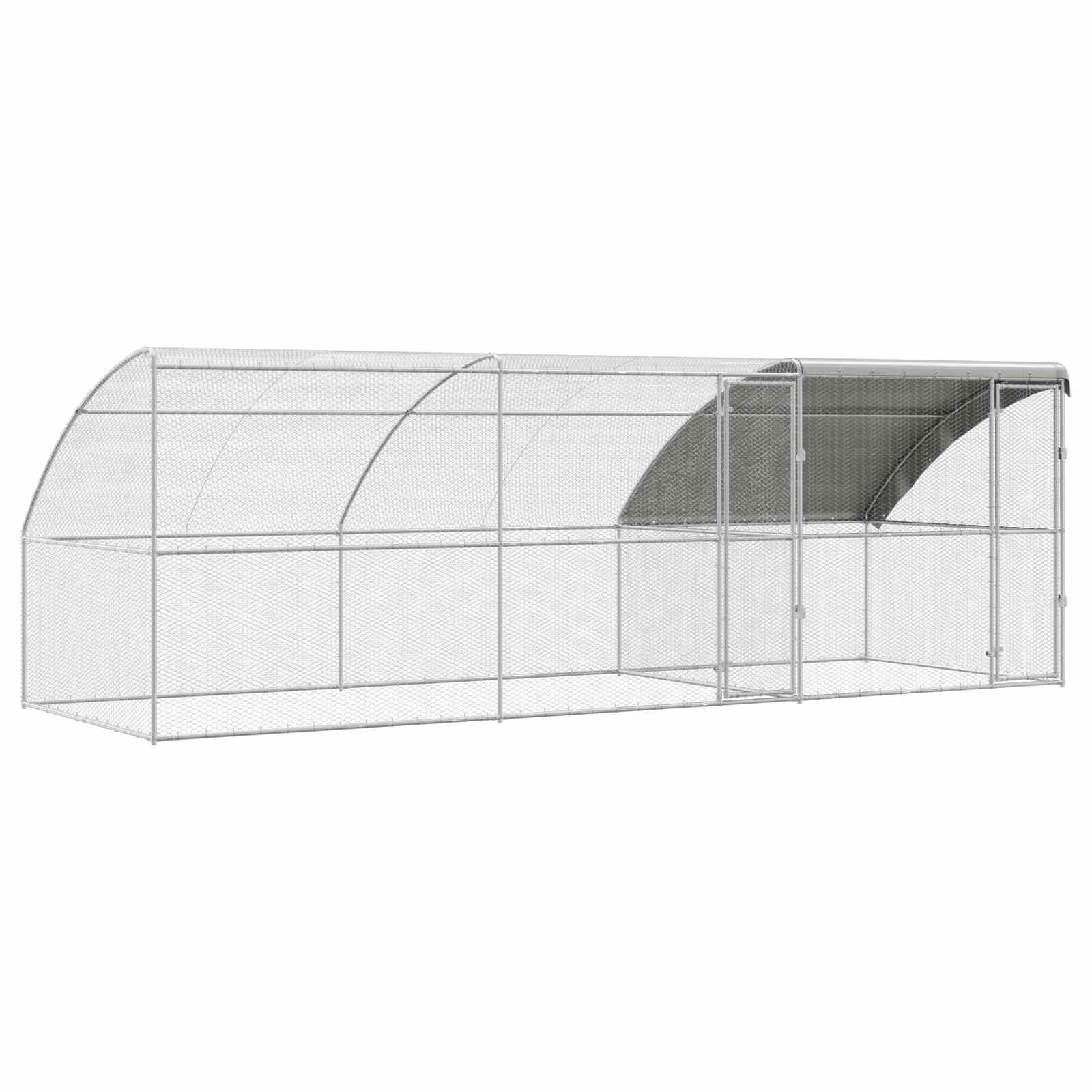 2 uksega kanapuur 3 tk Hõbedane 600x200x200cm Terase ja PE