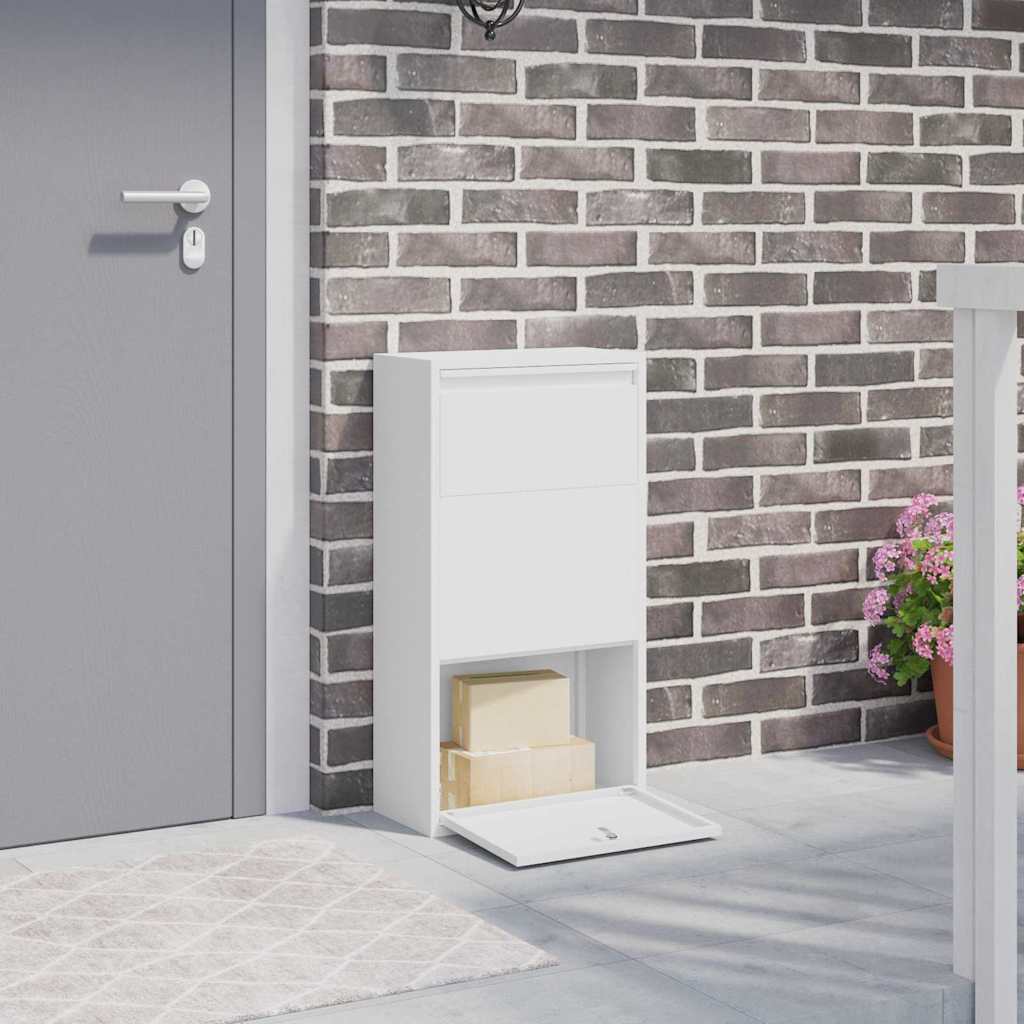 Pakiautomaat ladustamisega uksega Valge 44 x 22 x 82 cm Teras
