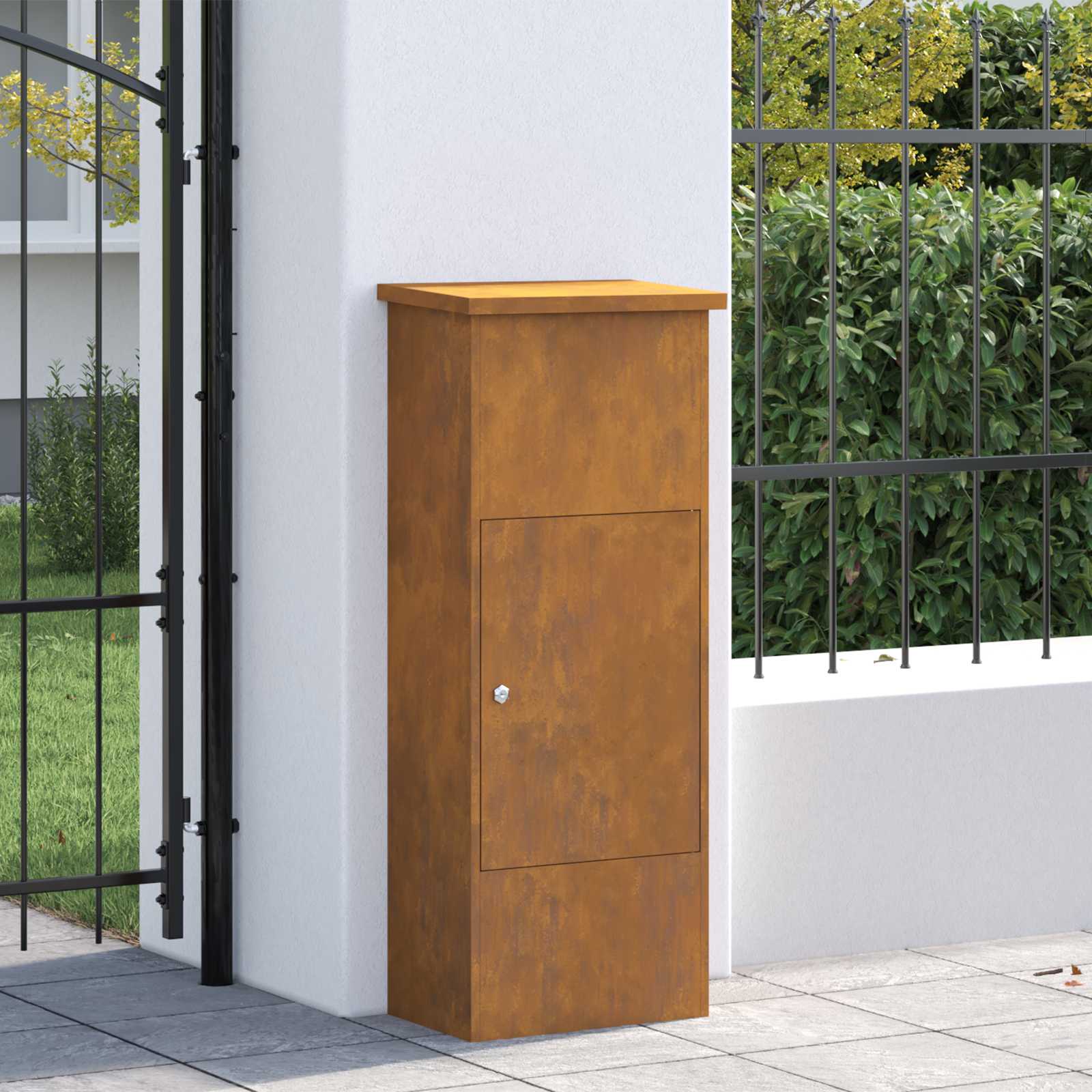 Pakiautomaat uksega Rooste 44,5 x 29 x 110,5 cm terase tüüp