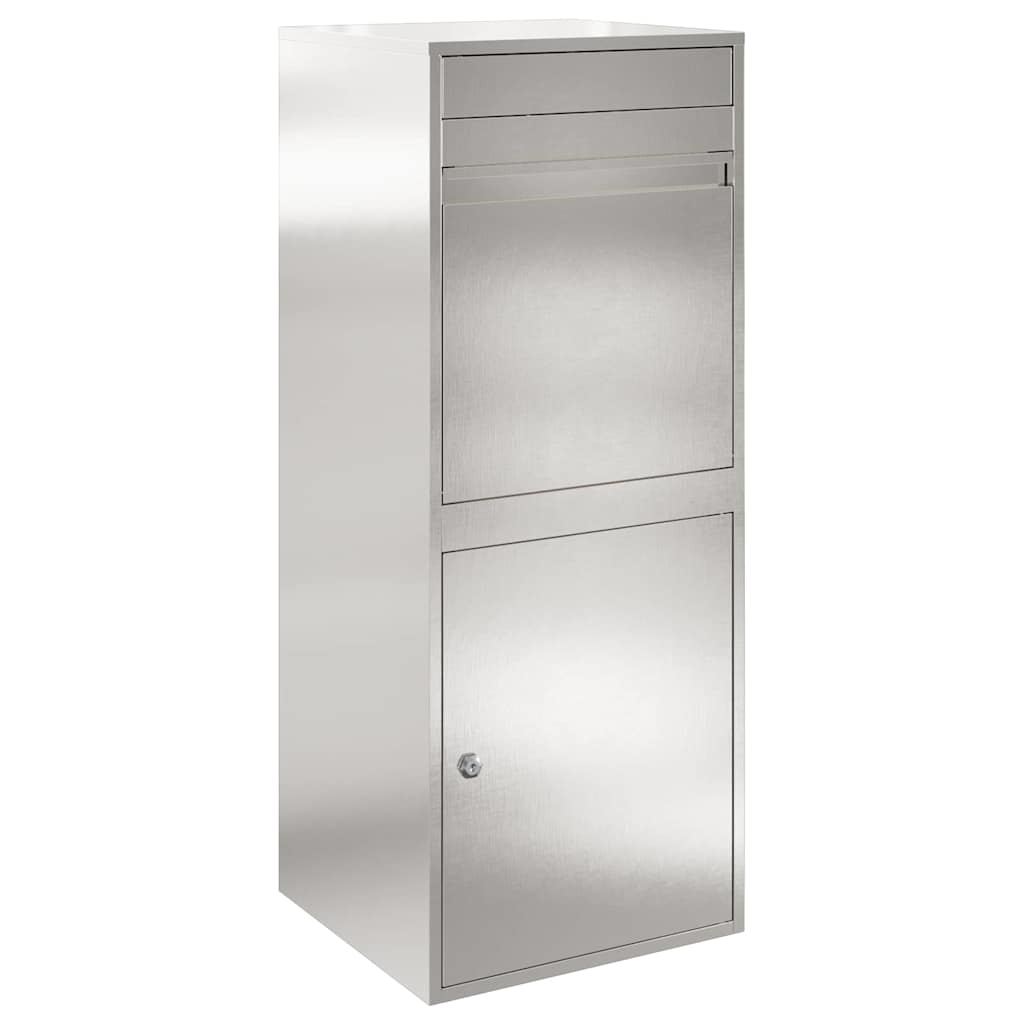 Pakiautomaat uksega Hõbedane 41 x 38 x 103 cm Roostevaba teras