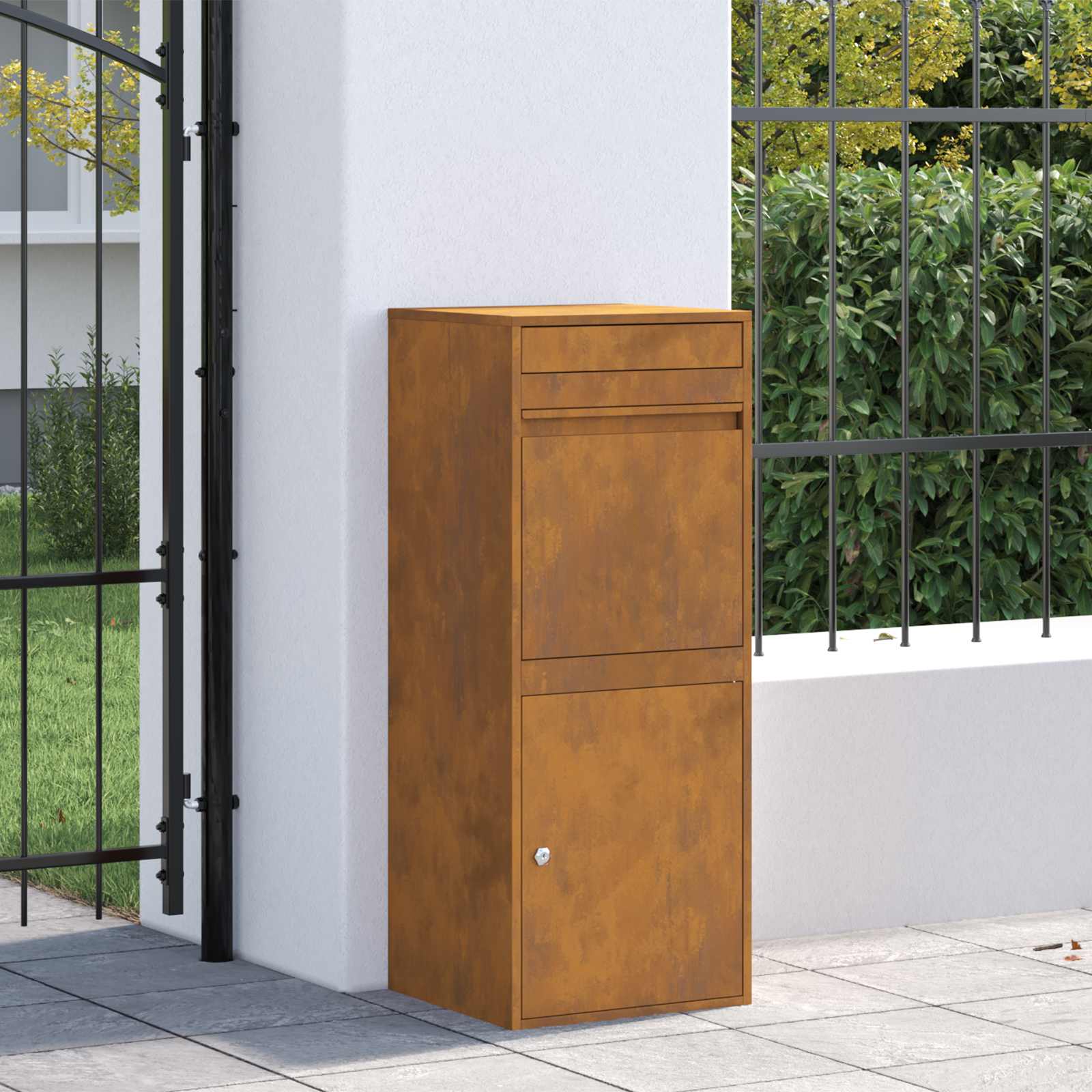 Pakiautomaat Rooste 41 x 38 x 103 cm Ilmastikukindel teras