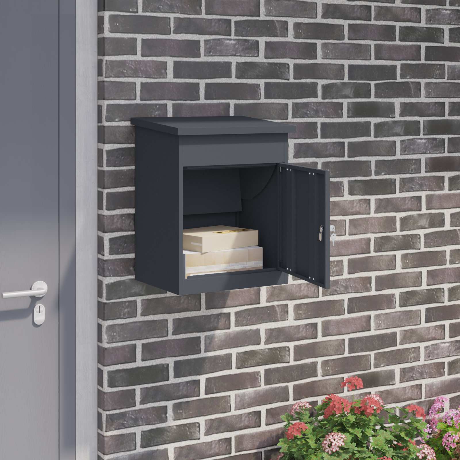 Pakiautomaat ladustamisega Antratsiit 47,5 x 38 x 59 cm Teras