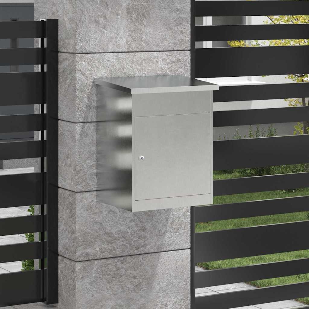 Pakiautomaat uksega Hõbedane 47,5 x 38 x 59 cm Roostevaba teras