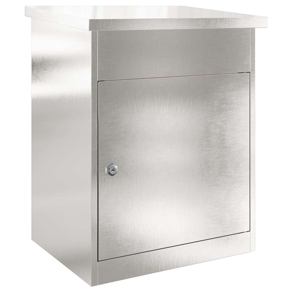 Pakiautomaat uksega Hõbedane 47,5 x 38 x 59 cm Roostevaba teras