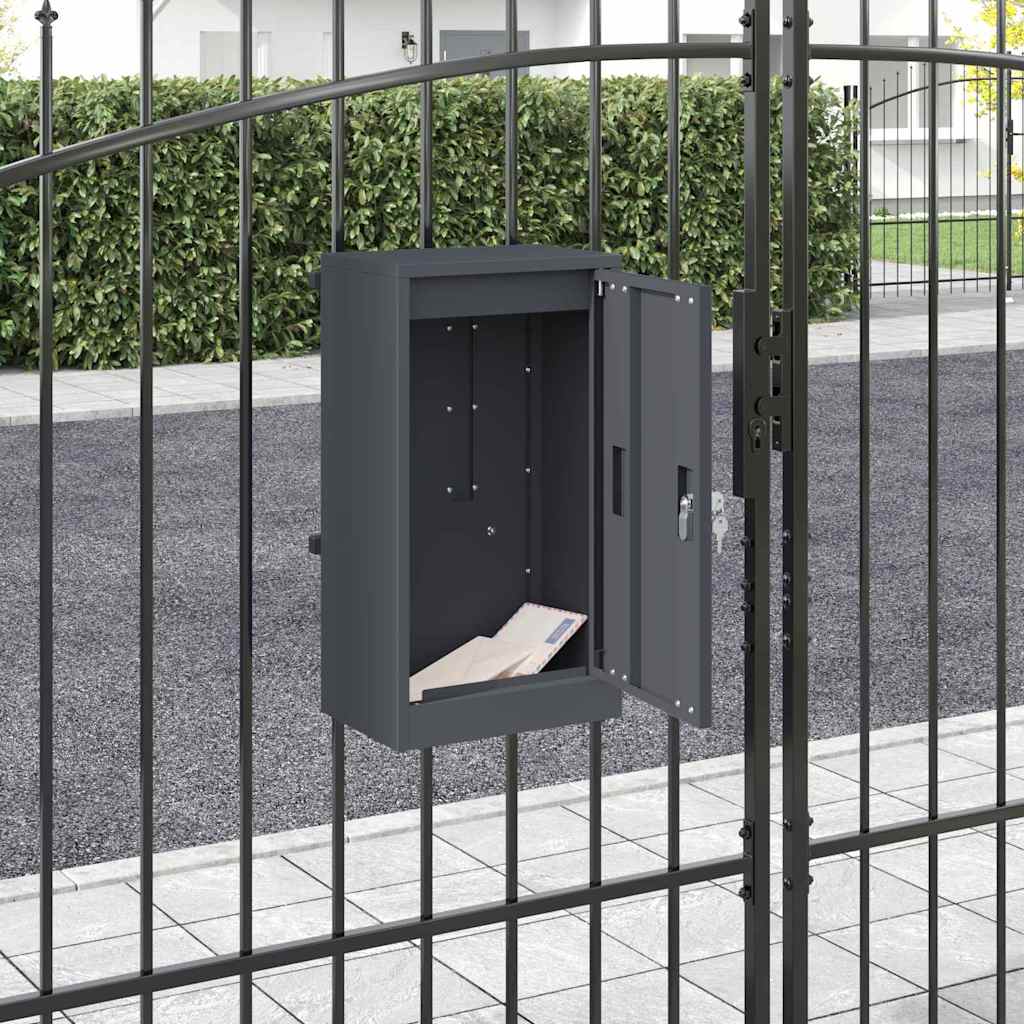 Postkast ladustamisega uksega Antratsiit 30 x 20 x 55 cm Teras