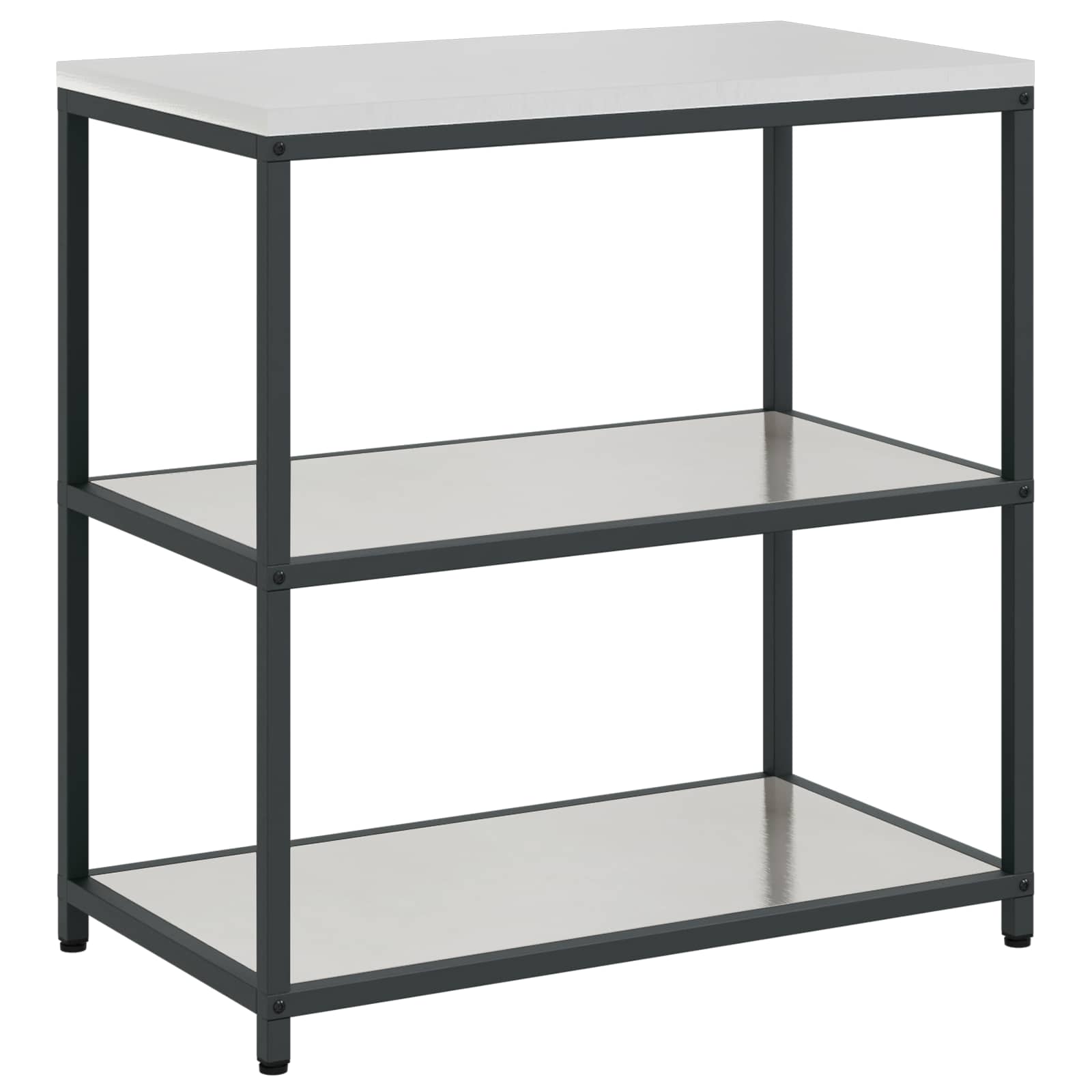 Köögi riiulite komplekt HATTEM Hõbedane 90 x 50 x 92 cm Teras