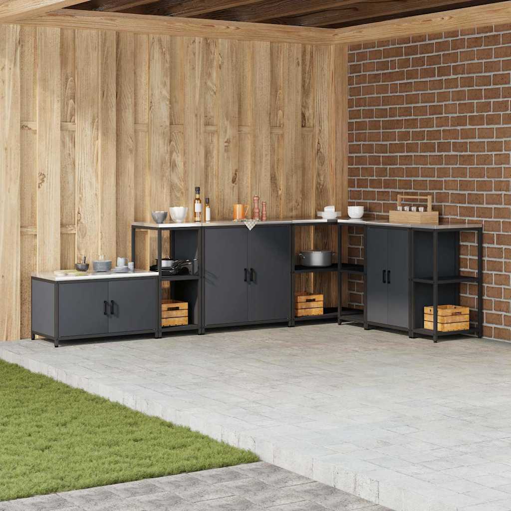 Köögi riiulite komplekt HATTEM Antratsiit 40 x 50 x 92 cm Teras