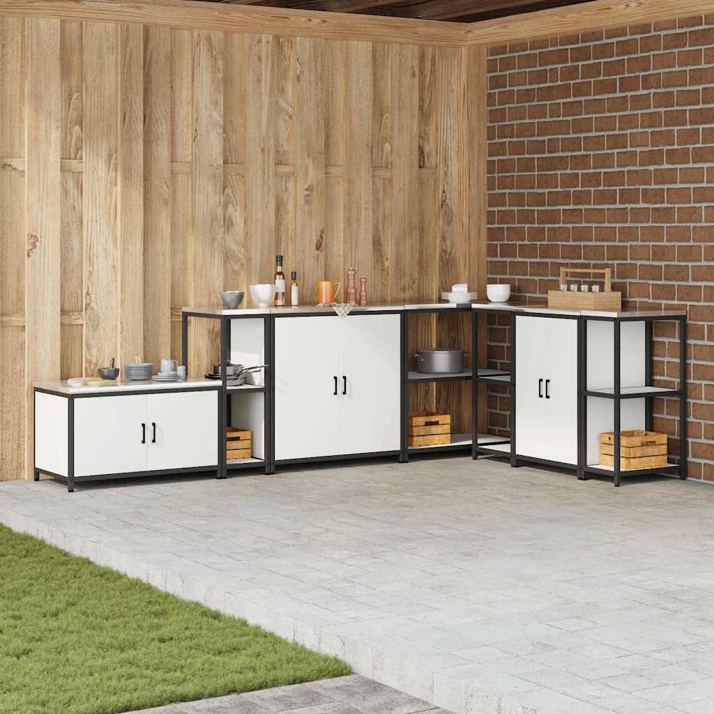 Köögi riiulite komplekt HATTEM Valge 30 x 50 x 92 cm Teras