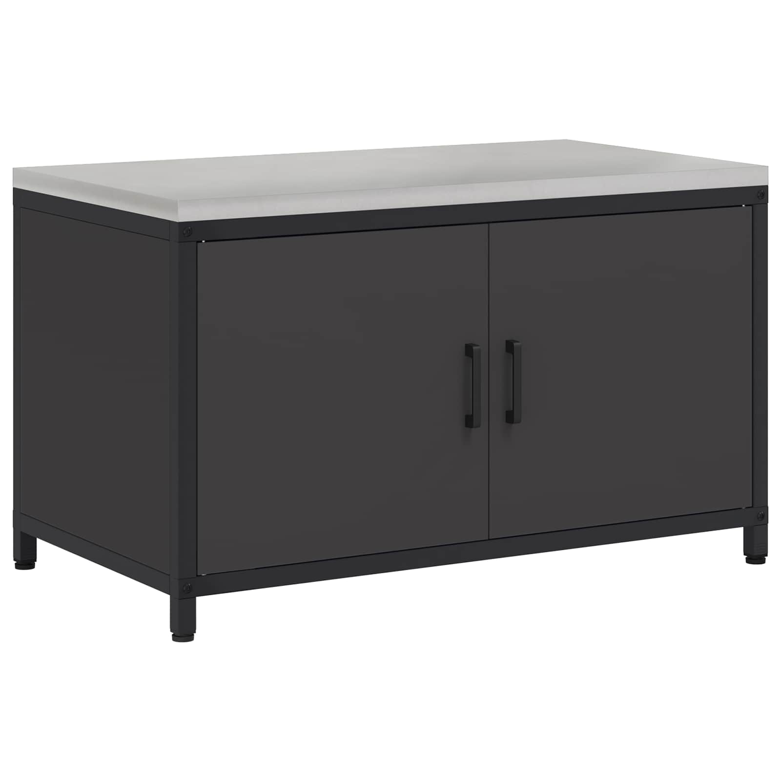 Köögivarustuse Kapp HATTEM Must 90 x 50 x 53 cm Teras