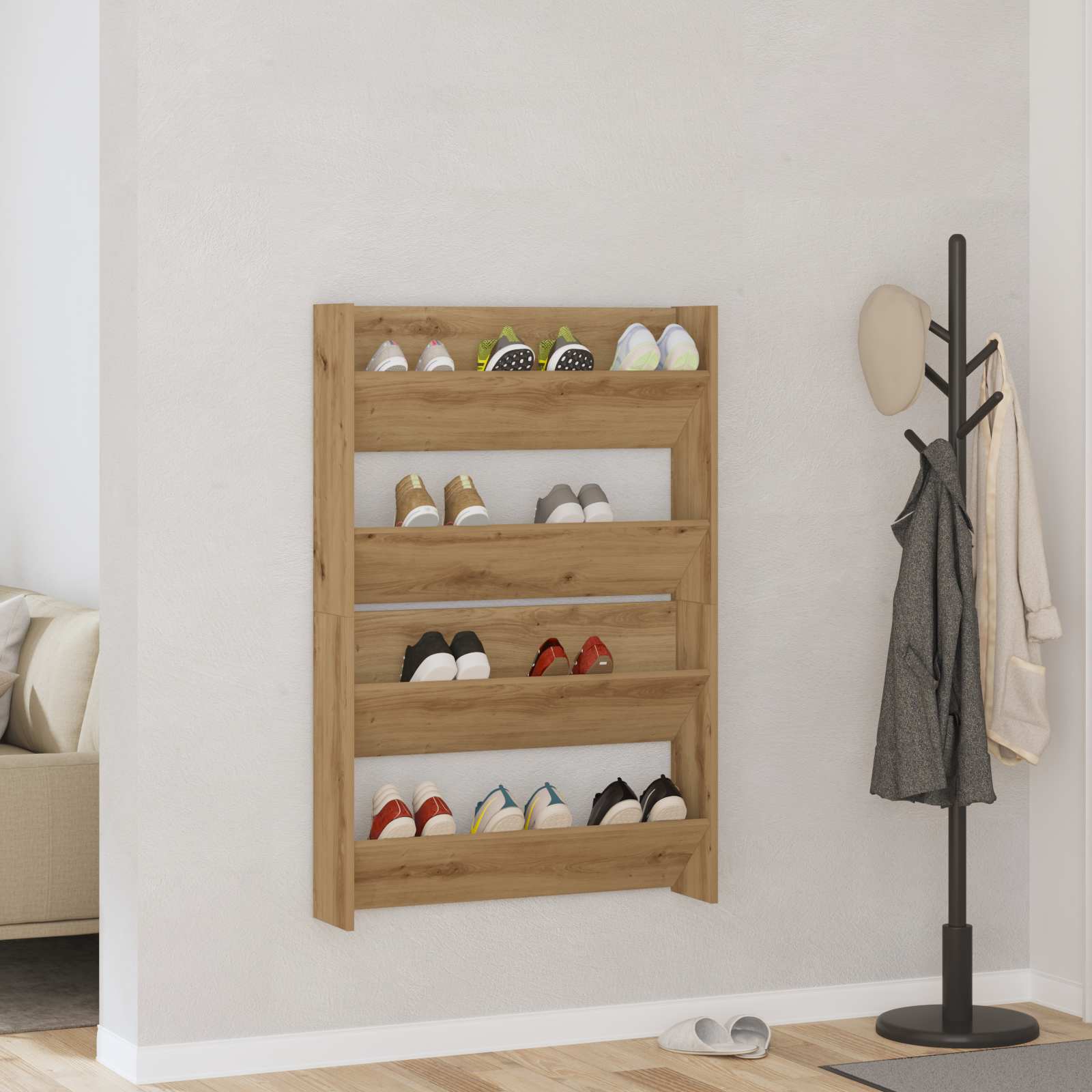 Kinga kapp 2 tk 81 x 18 x 60 cm Tehispuit Artisan tamm