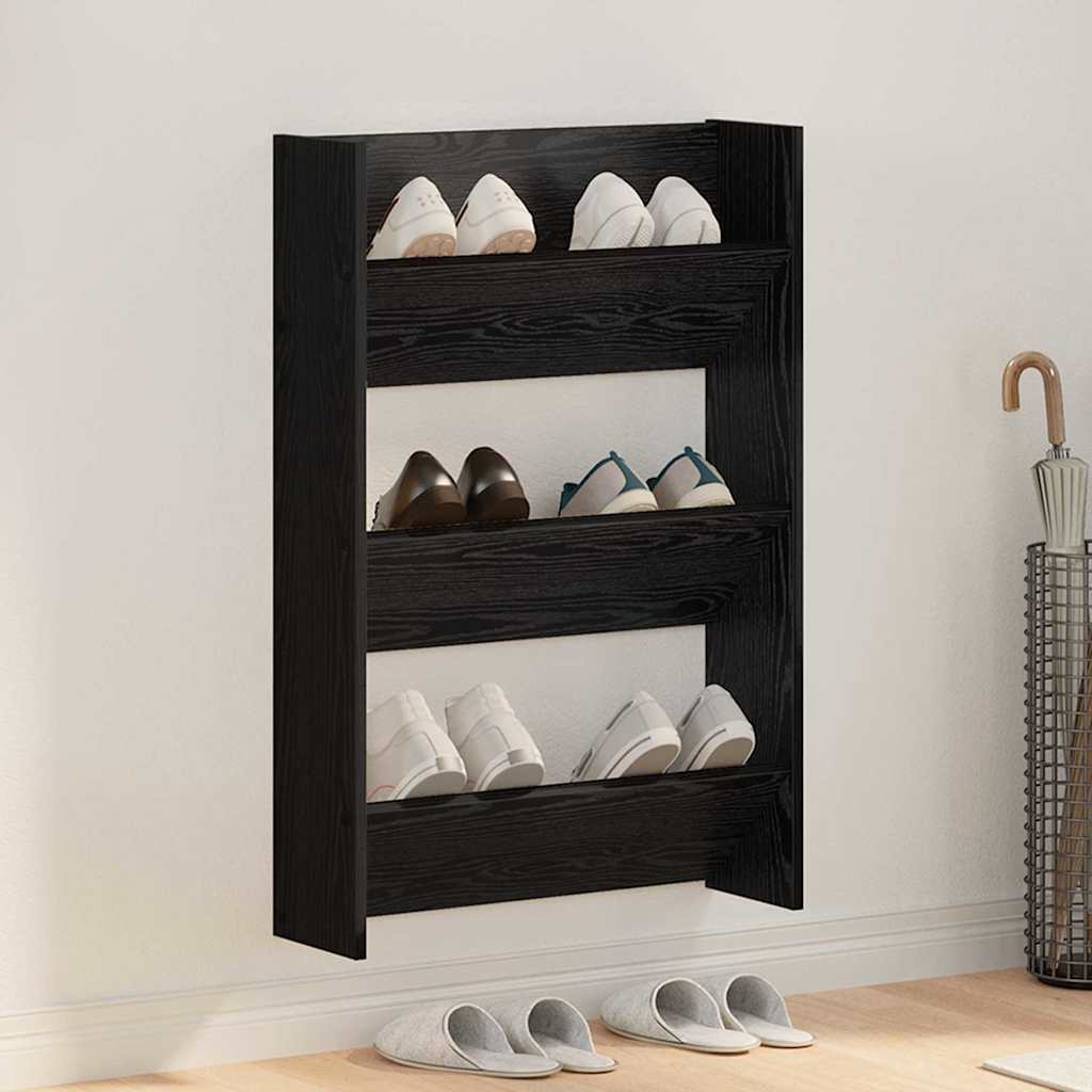Kinga kapp 60 x 18 x 90 cm Tehispuit Must tamm