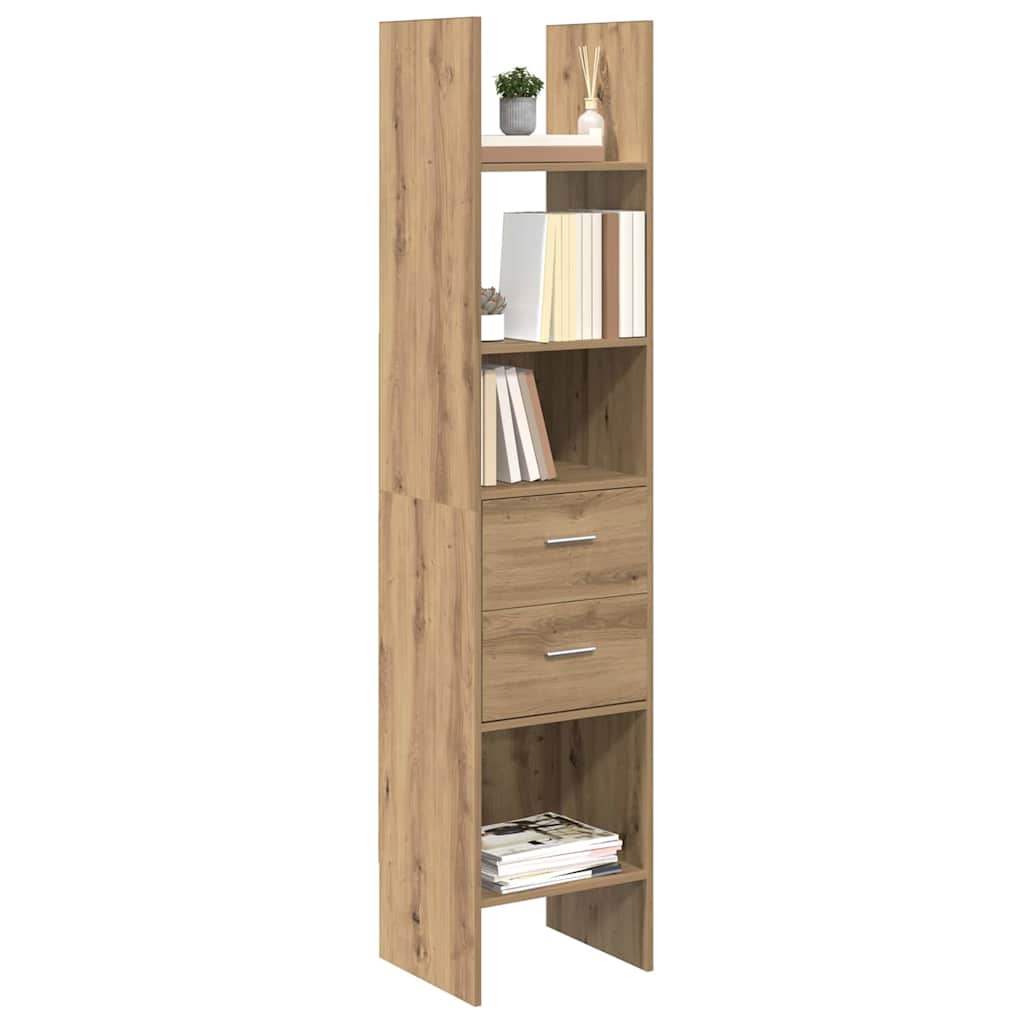 Raamaturiiul 2 tasandit 40 x 35 x 180 cm Tehispuit käsitöötamm