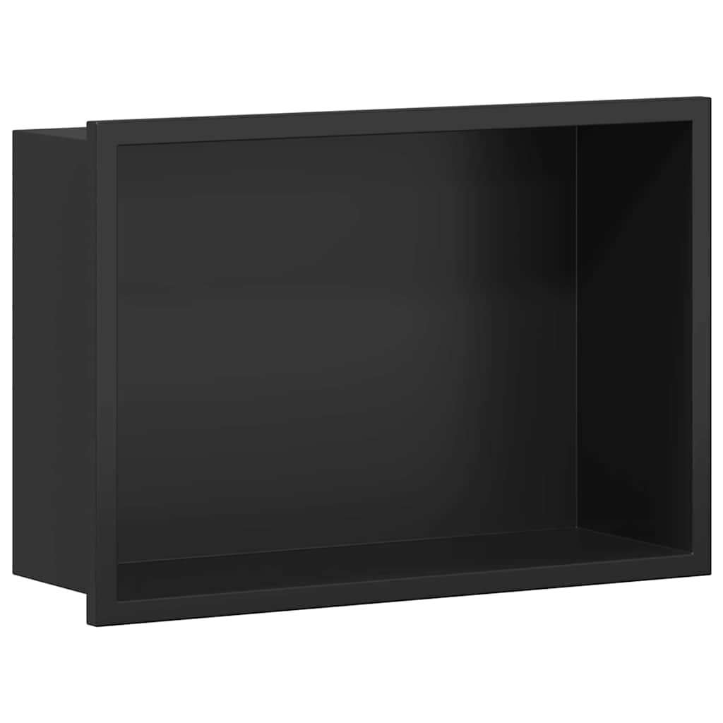 Dušinurk Must 30 x 20 x 9,5 cm Roostevaba teras