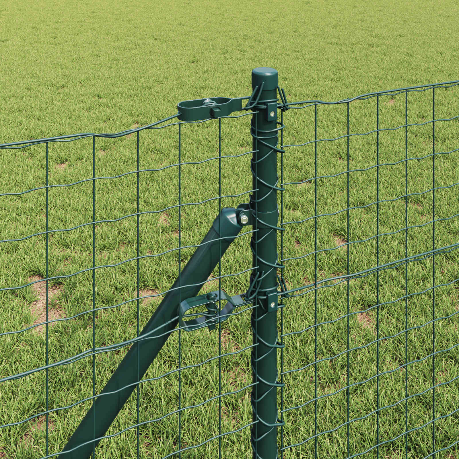Aiapost 2 tk Roheline 120 cm Pulbervärvitud Teras