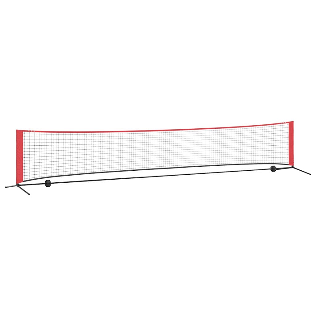 Tennisivõrk Must ja punane 494,5 x 90 x 87 cm Polüester