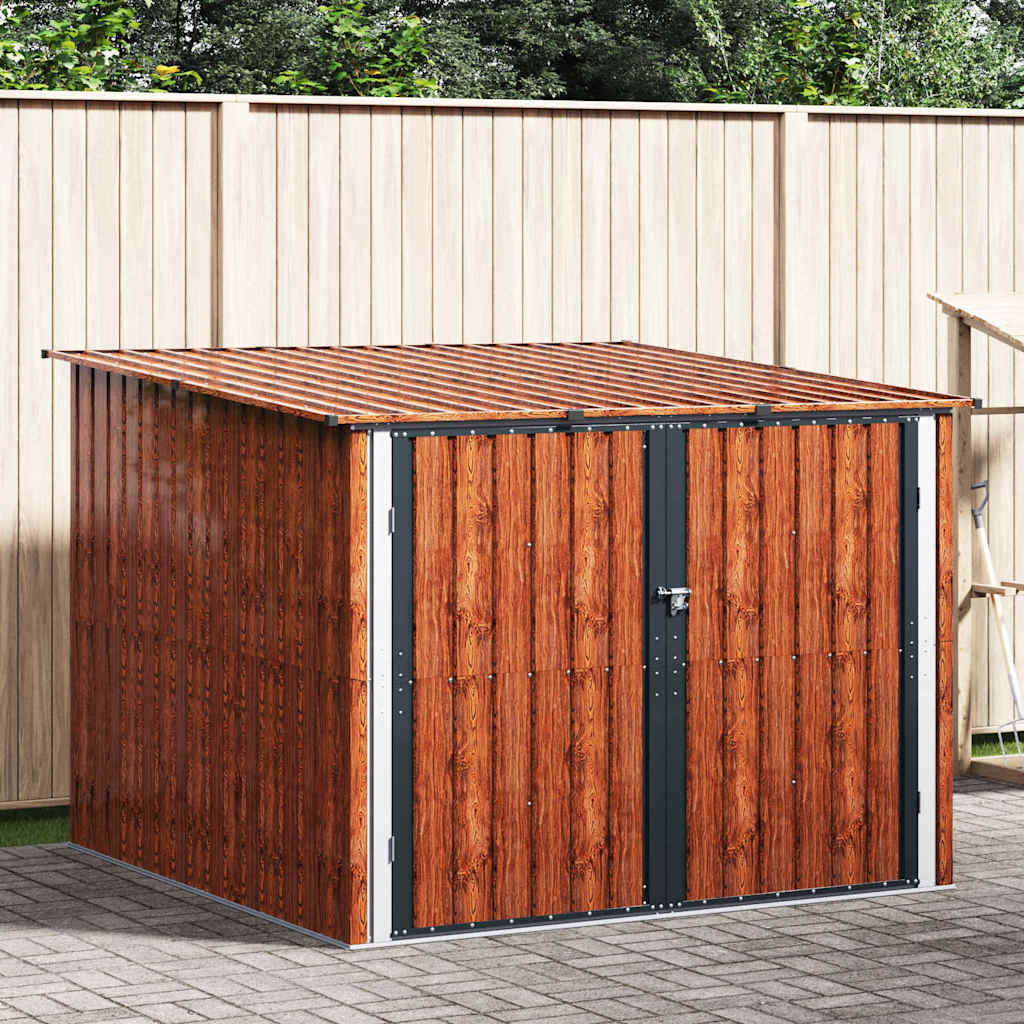 Jalgratta kuur 3 tk Pruun 216 x 207 x 158 cm Metall
