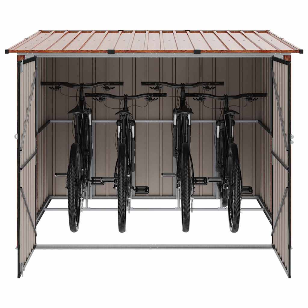 Jalgratta kuur 3 tk Pruun 216 x 207 x 158 cm Metall