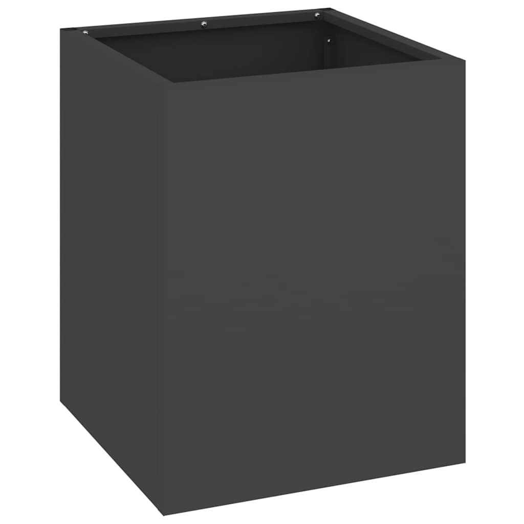 Aia istutuspot Must 32 x 32 x 40 cm Külmvalmistatud teras
